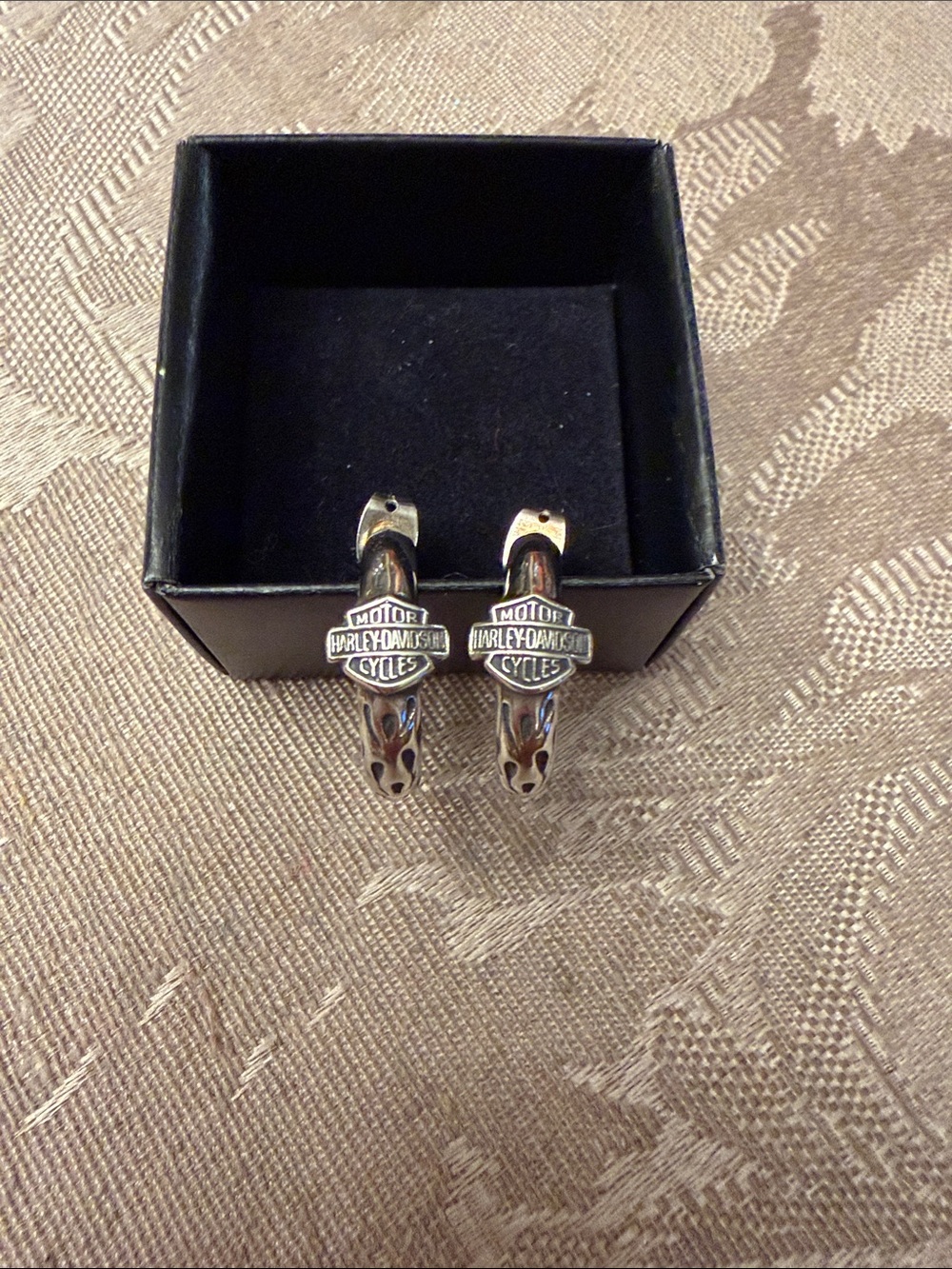 Worn once! Harley-Davidson Sterling Silver Earrings